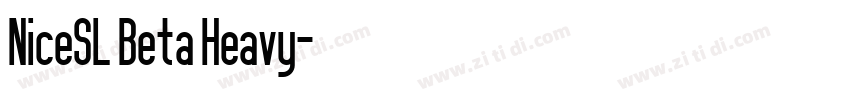 NiceSL Beta Heavy字体转换